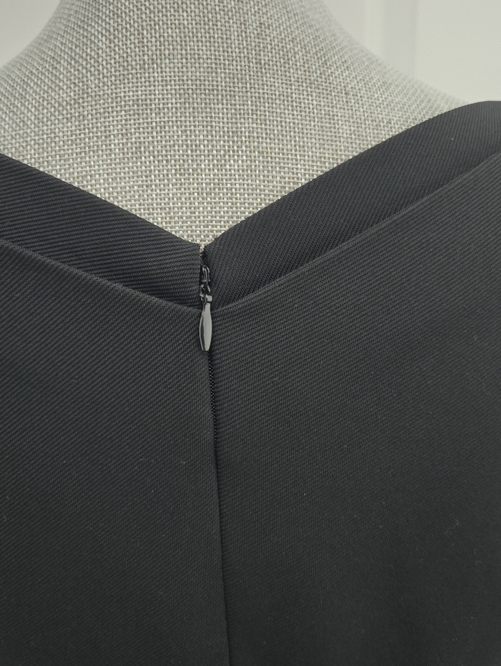Classic Black V-Neck Sheath Dress - Picture 6 of 9